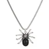 Chaînes Modoma Halloween Gothic Femmes Collier Dark Spider Pendentif Design minimaliste Y2K Accessoires Mode Bijoux Esthétique