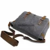 Torby krzyżowe fasion tick woska płótno mężczyźni sulder torba messenger men men crossbody torebka vintage męska rozrywka torba na luz