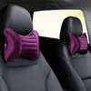 Coussins de siège 2 paquets oreiller de voyage de voiture appui-tête de voiture oreiller coussin de cou oreillers de repose-tête oreillers courts en peluche siège de voiture chaud accessoires de voiture rose Q231018