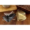 Take Out Containers 10PCS Cake Slices Boxes Triangle Cheesecake Carrying Pie Bakery Carrier Holder With Clear