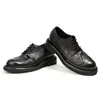 Chaussures habillées Italien Rétro Cuir Souple Hommes Brogues Business Luxe Fait à la main Confortable Véritable Homme Mariage Formel