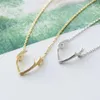 10pc Deer Horn Antler Necklace Jewelry Elegant Horn Pendant Necklace Women Simple Chain Pendants Necklaces Wedding Christmas Gifts226o