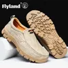 Dress Shoes FLYLAND Classical Men's Leather Loafers Vintage Hand Stitching Oxfords Chukka Boots Ankle Casual Daily Work Office 231017