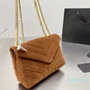 Messenger bags Chain Suede Luxury Designer Shoulder Bags Handbags High Quality Women Letter Purse Wallet Metallic lady Artwork