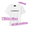 Marca camisetas para criança algodão 100% roupas menino menina designer de luxo crianças t camisas bal designers roupas do bebê crianças terno camisetas impressas