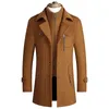 Men's Wool Blends Men Winter Jackets Cashmere Overcoats Trench Coats High Quality Male Business Casual 231018