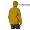 Sudadera con capucha para hombre Arcterxy Chaquetas de diseño ARC'TERXY Abrigo de carga para hombre Chaqueta Abrigo SqmishDWR A prueba de viento JX Senderismo Olive Amber M HBOJ