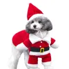 Dog Apparel Pet Christmas Clothes Santa Claus Costume Winter Puppy Coat Jacket Suit with Cap Warm Clothing Cosplay For Dogs Cats 231017