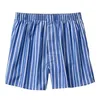 Homens sleepwear homens listra pijama calças tamanho grande cores algodão verão shorts lounge wear cintura elástica mens nightwear bottoms