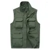 Jaquetas masculinas homens jaqueta tática outono secagem rápida 2 em 1 estilo militar casaco masculino 2023 multi bolso com capuz windbreaker à prova d'água