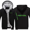 Herren Hoodies Festool Tools Druck 2023 Herbst Winter Hoodie Männer Mode Jacke Verdicken Casual Männlich Warm Fleeece Harajuku Hoody Mäntel