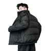 Homens para baixo parkas homens algodão acolchoado parka jaqueta 2023 tendência de inverno cabeça tigre acolchoado puffer grosso jaquetas casuais masculinos casacos 231017