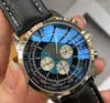 U1 Top AAA Breitling B01 B06 orologio al quarzo da uomo colore blu calendario 43 mm quadrante movimento al quarzo giapponese VK cassa in acciaio pregiato orologio da uomo specchio minerale resistente ai graffi 425