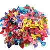 180pcs Lot Mini Small Pringting Ribbon Bow Pet Bowknot Craft Only Bow No Clips Diy Wedding Decor Hair Accessories Pb001175T