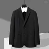 Ternos masculinos moda negócios cavalheiro casual elegante estilo britânico cor sólida fino-ajuste curto jaqueta casamento blazer coreano