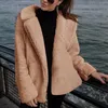 Women's Trench Coats Relaxed Fit Long Sleeve Stand Collar Solid Color Cotton Coat For Autumn And Winter Ropa De Mujer Damen Strick Pullover
