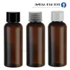 Bottiglia con tappo a vite 30PCS / LOT-50ML, contenitore cosmetico in plastica ambrata, sub-imbottigliamento di olio essenziale campione, bottiglia di shampoo vuota Wfoqh
