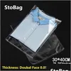 غلاف الهدية الهدية التفاف Stobag 100pcs 30x40cm شفافة لاصقة من البلاستيك أوس قابلة للاستيلاء على الأكياس بوليوفان البولي.