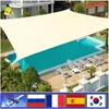 Tentes et abris Parasol imperméable extérieur 420D parasol voile camping parasol tissu grand auvent extérieur jardin cour 4x5m 3x6m 231018