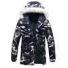 Piumino da uomo Parka 2023 Marca Inverno Uomo Giacca mimetica spessa Parka Cappotto maschile Cappotto militare con cappuccio 231017