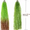 Fleurs décoratives feuilles de saule artificielles guirlande suspendue rotin plastique verdure fausses plantes vigne pour la décoration murale de jardin de maison en plein air