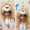 Cosplay Eraspooky Kids Cute Lion Costume Children Cartoon Animal Jumpsuit With Hood Carnival Party Outfit Purim Halloween Fancy Dress 231017