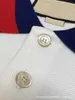 Men's Polos Designer 2023 New Contrast Collar POLO Shirt Weight 270g Fashion Trend Men's and Women's Short Sleeves IGFI