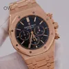 Audpi Royal Large Dial Oak Watch Mens Quartz Movement Watch Multifunction Wristwatch Epic Series 26320 Rose Gold Automatic Mechanical Swiss Famous Luxu WN-RLSE