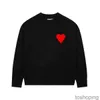 Moda amisweater w Paris Sweter męskie designerskie koszule Koszule długie rękawy francuskie haft haftowy wzór serca okrągły szyja Knitwearu kobiety am s-xl1sxy