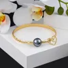 Bangle Sophiaxuan Hawaiian Bransoletka Projektantka Grey Pearl Heart Charm Bracelets Summer Beach Jewelry 2021 For Women Prezent 2512