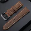 Bracelets de montre faits à la main 4 couleurs accessoires Vintage véritable cuir de cheval fou 20mm 22mm 24mm 26mm bracelet de montre