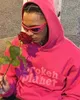Hoodies das mulheres moletons primavera e outono rosa quebrado planeta espuma hoodies feminino europeu e americano solto casual casal roupas de rua 231017