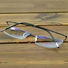 Solglasögon Business Men Half Rim Progressiva läsglasögon med PU -fall 0,75 1 1,25 1,5 1,75 2 2,5 till 4