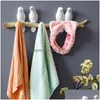 Crochets Rails Décorations murales Accessoires pour la maison Salon Cintre Résine Oiseau Clé Cuisine Manteau Vêtements Serviette Chapeau Porte-Sac À Main Drop Dhglt