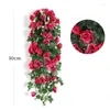 Decoratieve bloemen Kunstbloem Wijnstok Simulatie Decoratie Muuropknoping Rose Home