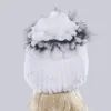 BeanieSkull Caps Rússia Inverno Qualidade Real Chapéu De Pele Natural Quente Rex Rabbit Fur Cap Senhora Quente Malha 100% Genuíno Rex Rabbit Fur Chapéus 231017