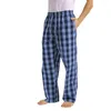 Calças de dormir masculinas xadrez moda solta calças casuais pijama mens com bolsos treinamento pantalones hombre esporte