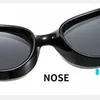 Okulary przeciwsłoneczne Nywooh 2023 Cat Eye Y2K Kobiet Osobowość prosta jasny kolor okulary przeciwsłone