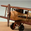 Modello di aereo Retro fatto a mano in legno Modello di aeroplano Ornamenti Creativo Casa Soggiorno Desktop Studio Ufficio Cafe Modello di aeroplano Artigianato in legno 231017