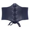 Belts Grace Karin Corset Belts Women Lace Up Luxury Pu Leather Lady Girl Stretch Elastic Wide Belt Cincher Midjeband S-3XL 231017
