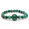 Strand 6mm et 14mm Bracelet en pierre naturelle Aigue-marine Turquoises Améthystes Perles Bijoux Cadeau pour hommes Protection magnétique de la santé Femmes