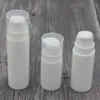 5 ml 10 ml vit luftlös flaskelotion pump mini prov och testflaskor vakuum container kosmetisk förpackning tfihx xxjrr