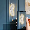 Wall Lamps Nordic Feather LED Lamp TV Backdrop Bedroom Bedside Interior Lighting Decor Lights Aisle Corridor Room Resin