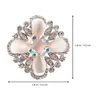 Decorative Flowers Elegant Rhinestone Brooch Sweater Shirt Dress Decor For Women Girls Ladies