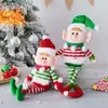 Christmas Decorations Plush Long Leg Elf Doll Ornaments Red Green Boys and Girls Toy Dolls Year Tree 231017