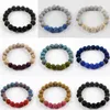 Strand Disco Ball Beads Bracelets 10mm Round Natural Stone Druzy Agate Elastic For Couple Women Men Jewelry Gift Drop