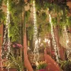 Cordes LED vignes branche arbre lumières chaîne cascade maison décoration extérieure salle de mariage noël