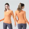 LU-077 2.0 Perfect UpgradeWomen's Long Sleeve Fitness Seamless Women Yoga Crop Top Gym Long Sleeve Sports Tee Workout Blouses Female Sportswear luluwomens