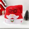 Cappello di Natale Regalo di barba di Babbo Natale Atmosfera carina Peluche Pupazzo di neve Ornamento Corno di cervo Copricapo luminoso