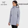 コートデザイナーの女性arcterxyジャケットフーディーarc'terxy codetta cinch women'sハードシェルコートチャージコートベルベット砂/ベルベット茶色xs hbtp